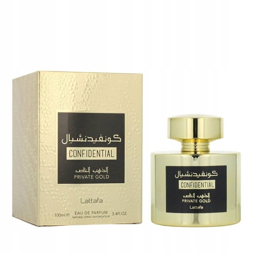 LATTAFA Confidential Private Gold 100 ml EDP woda perfumowana damska 2