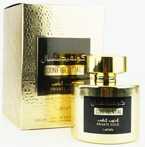 LATTAFA Confidential Private Gold 100 ml EDP woda perfumowana damska 4