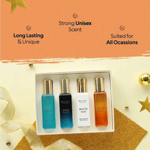LUXURY HONEY OUD EDP U 20ML+ SKAI AQUATIC EDC U 20ML+FRESH EDT U 20ML+WHITE OUD EDP U 20ML Zestaw 4