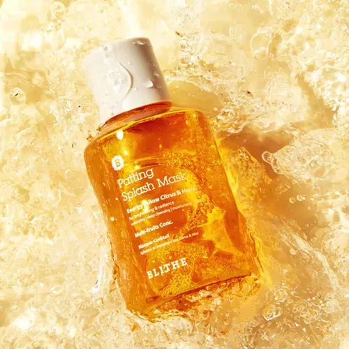 BLITHE PATTING SPLASH MASK ENERGY YELLOW CITRUS & HONEY 70ML maseczka rozświetlająca 2
