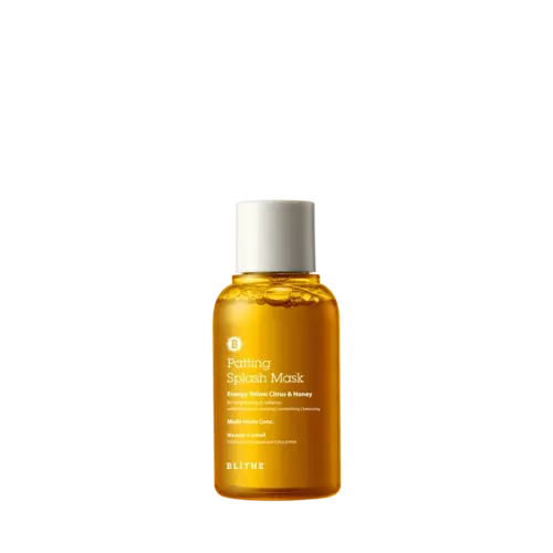 BLITHE PATTING SPLASH MASK ENERGY YELLOW CITRUS & HONEY 70ML maseczka rozświetlająca 4