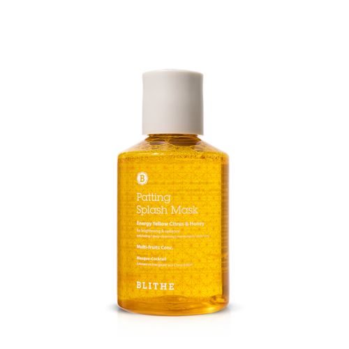 BLITHE PATTING SPLASH MASK ENERGY YELLOW CITRUS & HONEY 70ML maseczka rozświetlająca 5