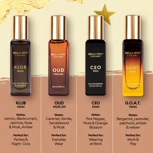 LUXURY KLUB EDP M 20ML+ G.O.A.T EDP M 20ML+ CEO EDP M 20ML+ OUD 20ML Zestaw 9