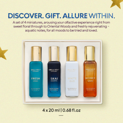 LUXURY HONEY OUD EDP U 20ML+ SKAI AQUATIC EDC U 20ML+FRESH EDT U 20ML+WHITE OUD EDP U 20ML Zestaw 9
