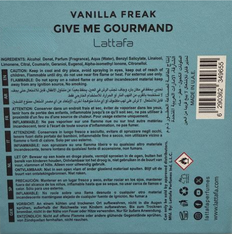 GIVE ME GOURMAND VANILLA FREAK EDP 75ML woda perfumowana unisex 6