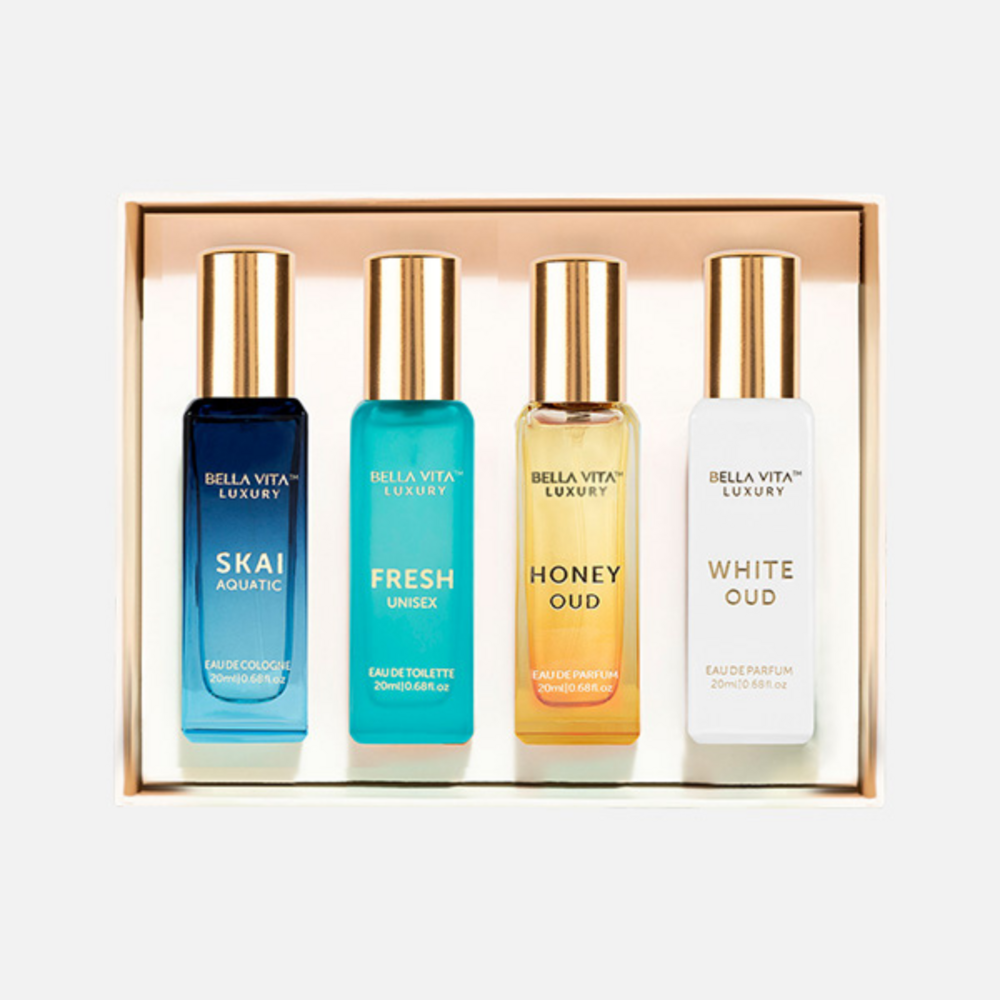 LUXURY HONEY OUD EDP U 20ML+ SKAI AQUATIC EDC U 20ML+FRESH EDT U 20ML+WHITE OUD EDP U 20ML Zestaw 1