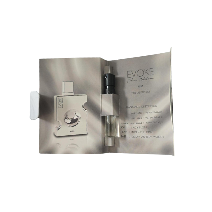 AJMAL EVOKE SILVER HIM 1.5ML TESTER 1