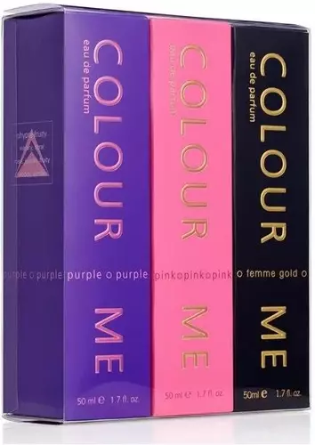 MILTON-LLOYD TRIPLE PACK COLOUR ME (PINK/PURPLE/FEMME GOLD) EDP 50ML woda perfumowana unisex zestaw 1